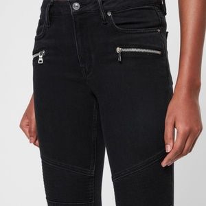All Saints Biker Cropped Jeans Sz 27